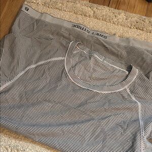 Men's Black and White Striped Underwear